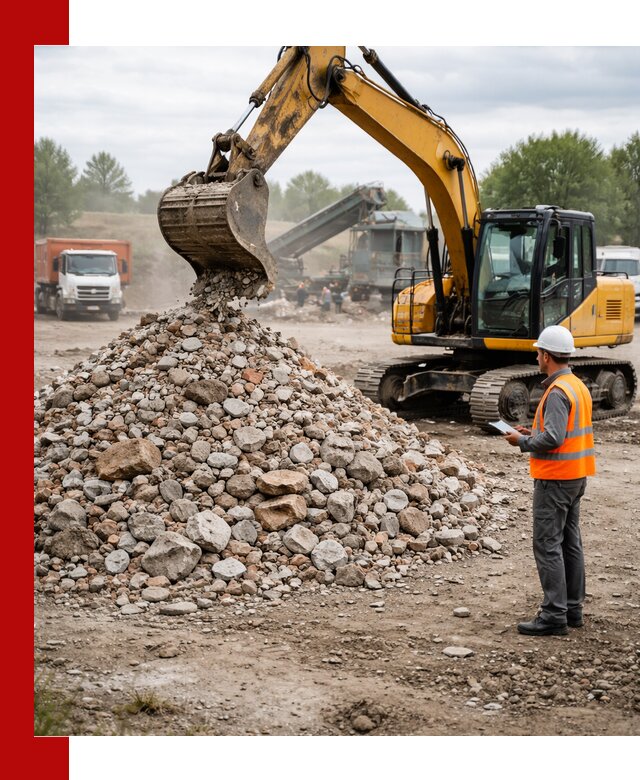 Доставка и вывоз строительного боя в Алексине
