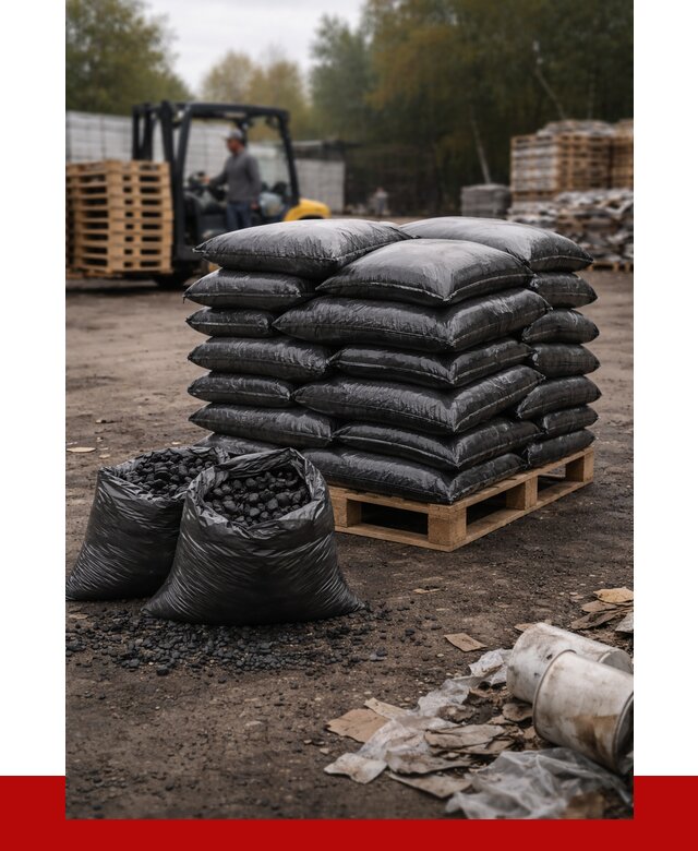 Купить уголь в мешках с доставкой в Алексине от 8241 р. | ПРОНЕРУДЛкс