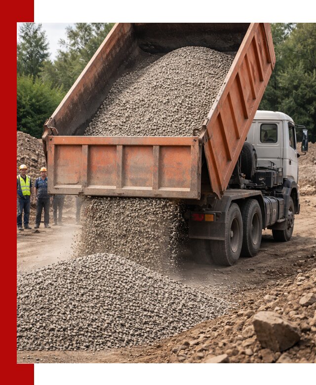 Доставка сыпучих материалов самосвалом в Алексине быстро и надежно