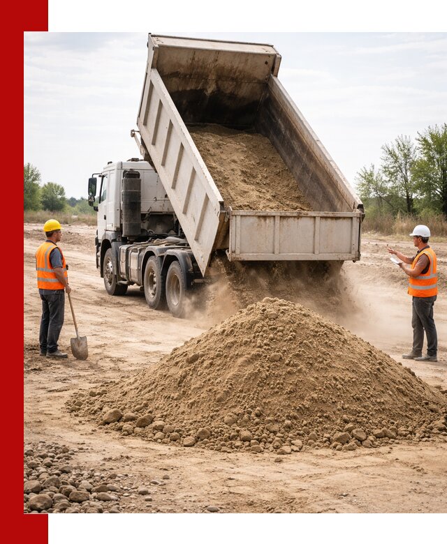 Доставка самосвалом 15 кубов в Алексине за город и по городу