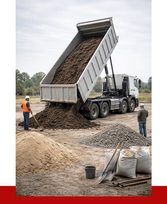 Доставка самосвалом 30 кубов в Алексине от 9340 р. | ПРОНЕРУДЛкс