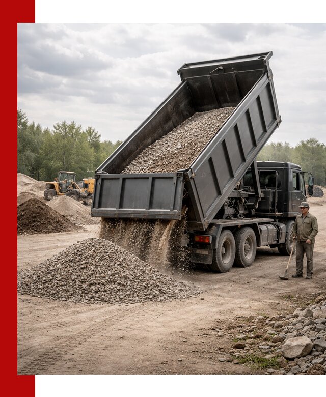 Доставка самосвалом 30 м3 по выгодным ценам в Алексине