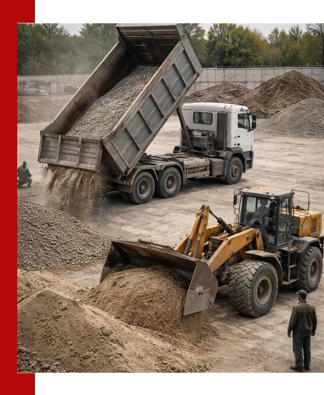 Перевозка сыпучих грузов самосвалами и бортовыми в Алексине