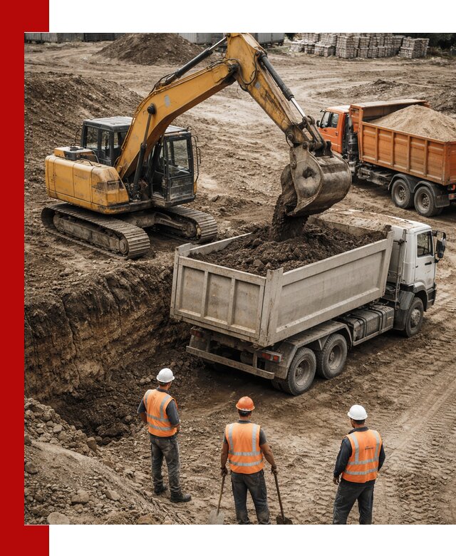 Разработка грунта для строительства и благоустройства в Алексине