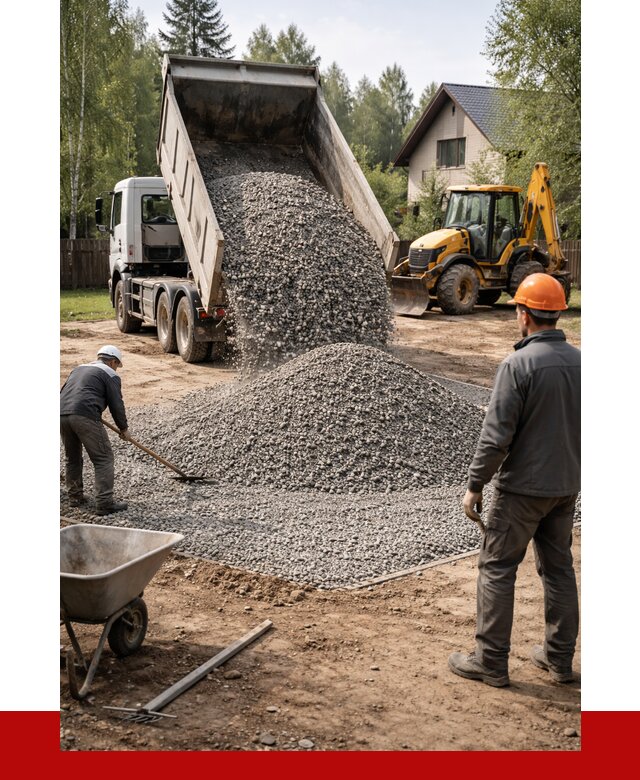 Отсыпка участка щебнем в Алексине от 7142 р. ПРОНЕРУДЛкс